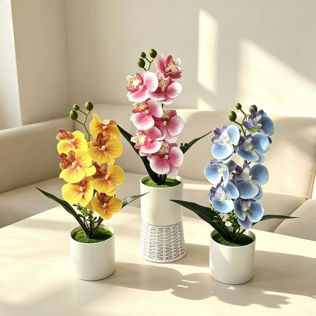Lifelike Orchid Flower Decoration