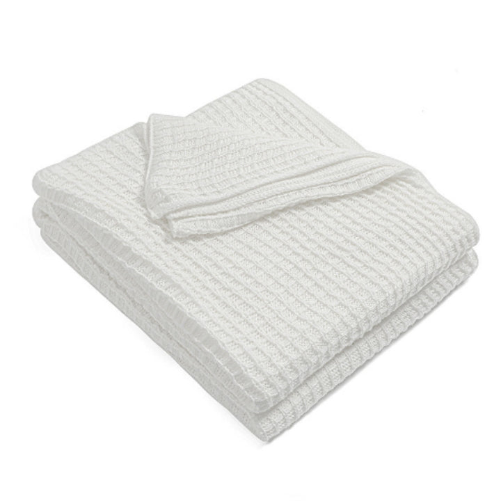 Women knitted throw blanket Stornfield