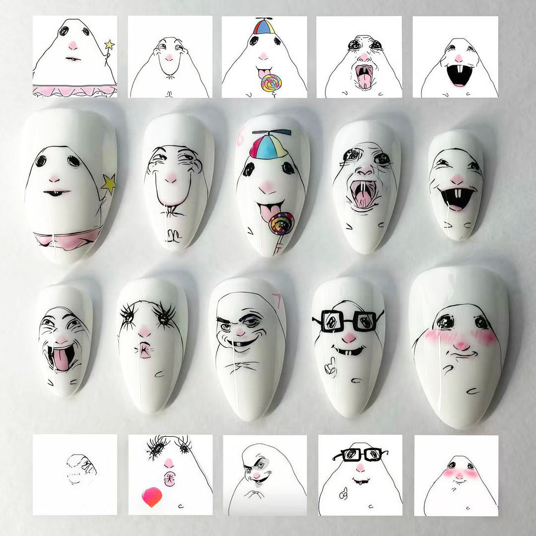 Creative Character-Inspired Press-On Nail Kit
