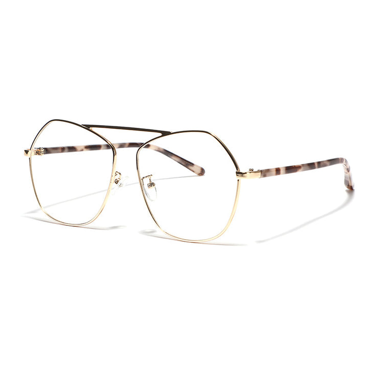 Women's geometric sunglasses with luxurious metal frame Stornfield