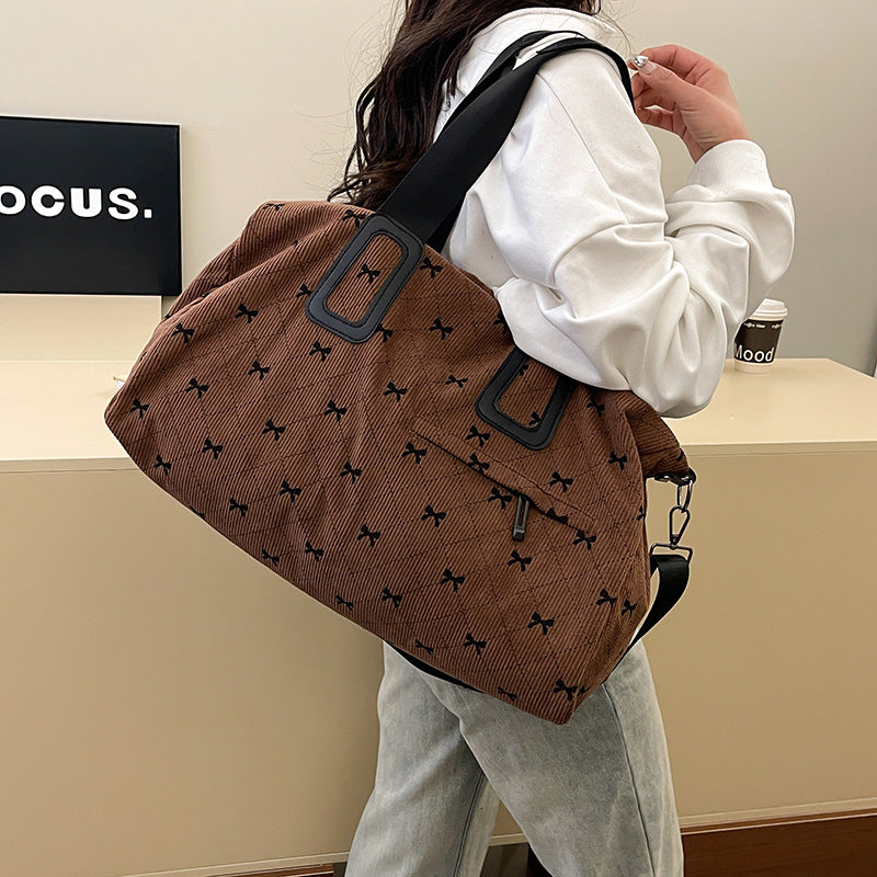 Tote bag with fruity design and multifunctional compartments Stornfield