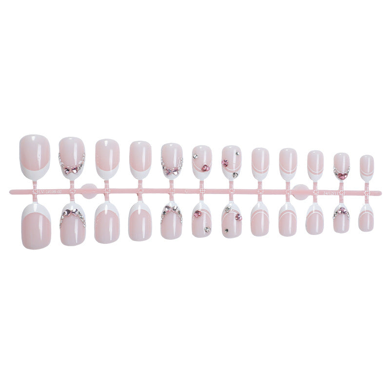 Glamorous Rhinestone-Embellished Press-On Nail Set Stornfield