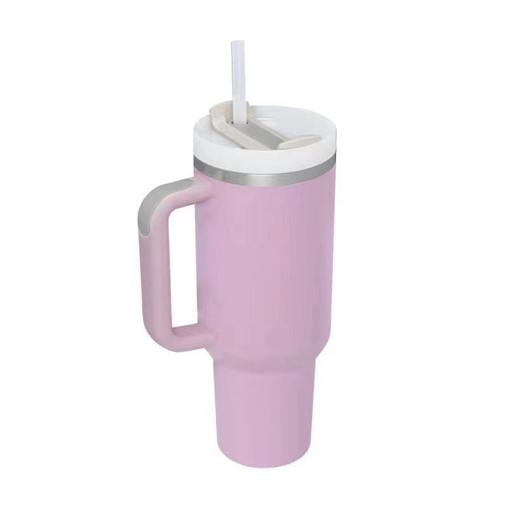 Women insulated thermal mug with leak-proof lid and integrated straw Stornfield