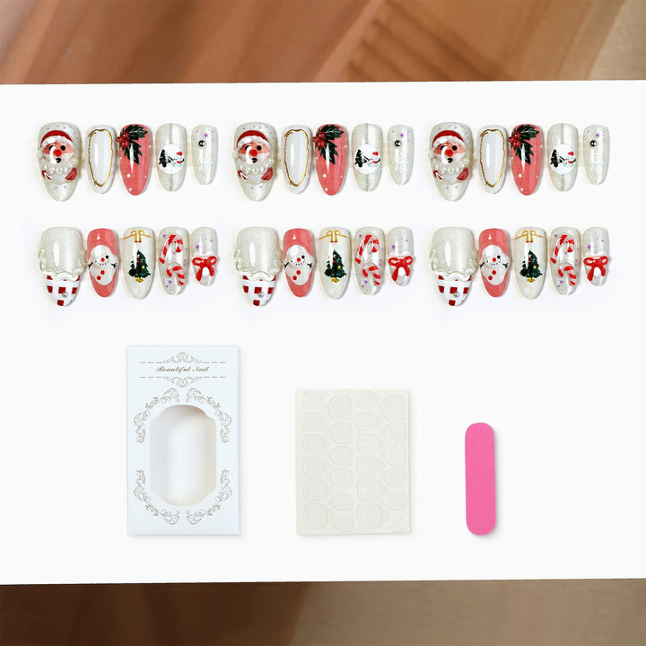 Festive motif artificial nails Stornfield