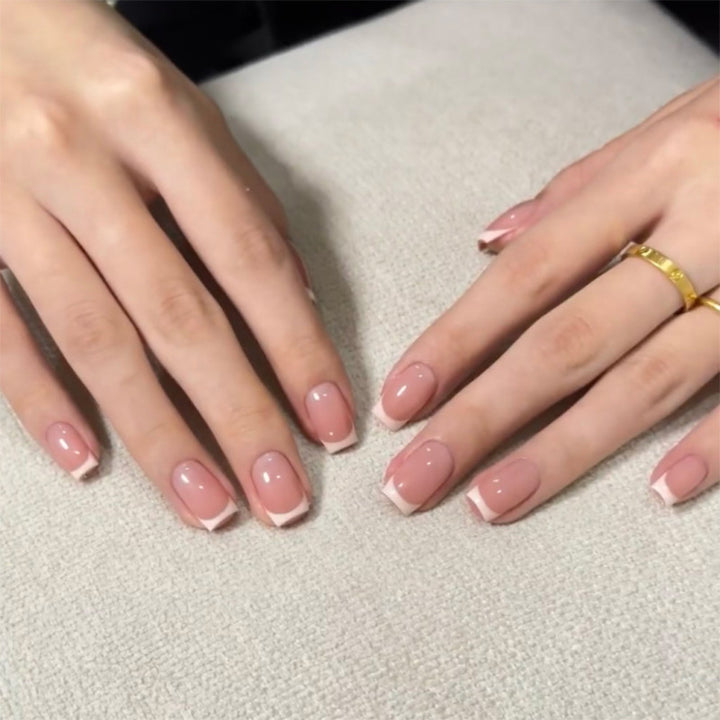 Elegant French Manicure Nail Art Stornfield
