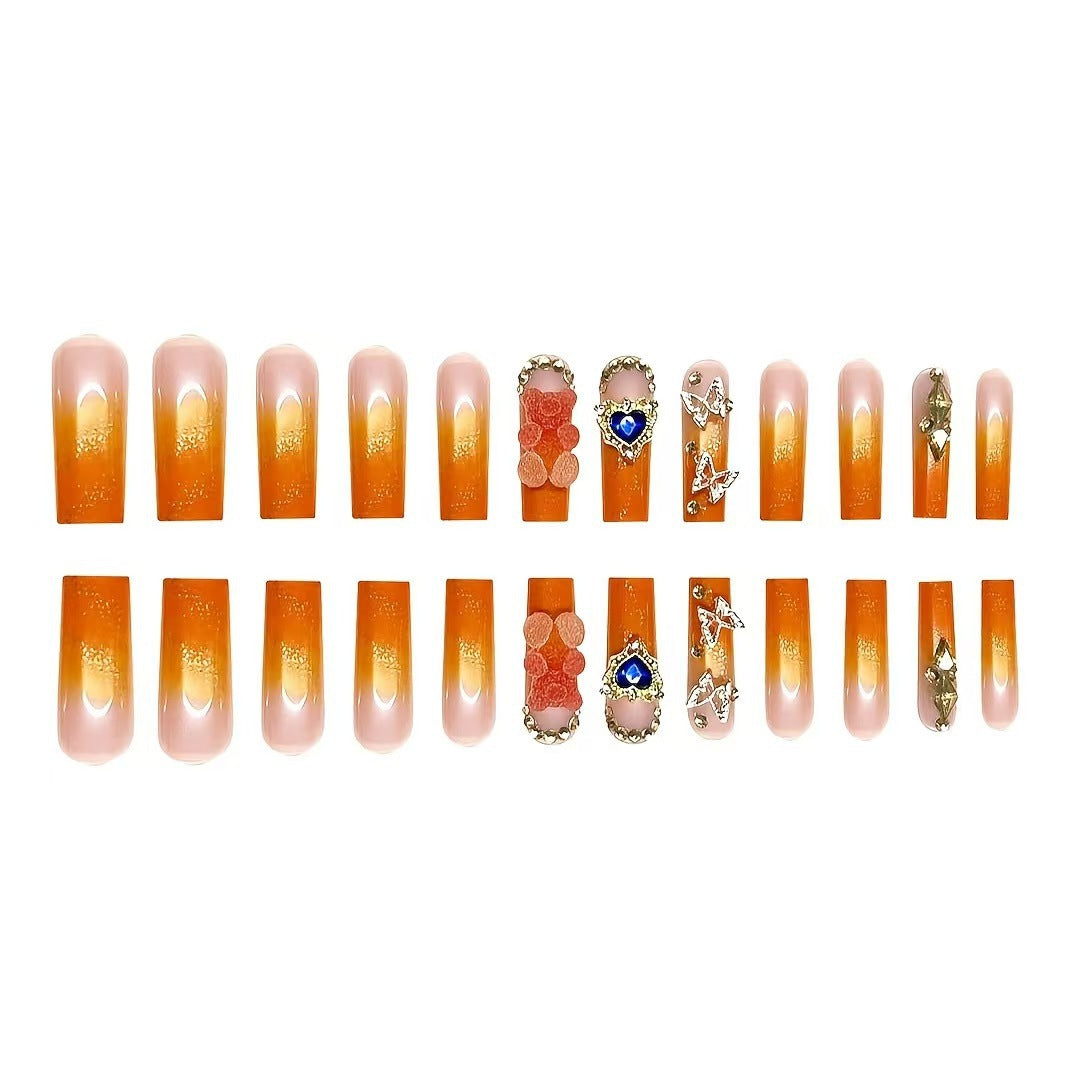 Glamorous Artistic Press-On Nail Extensions Stornfield
