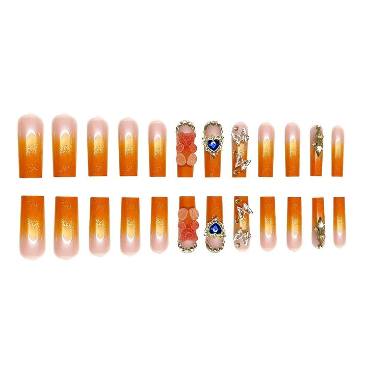 Glamorous Artistic Press-On Nail Extensions Stornfield