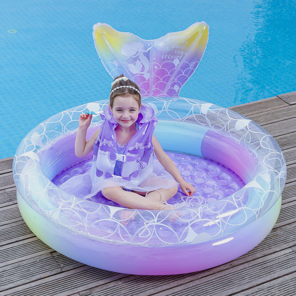 Mermaid-Themed Inflatable Pool Ring Stornfield