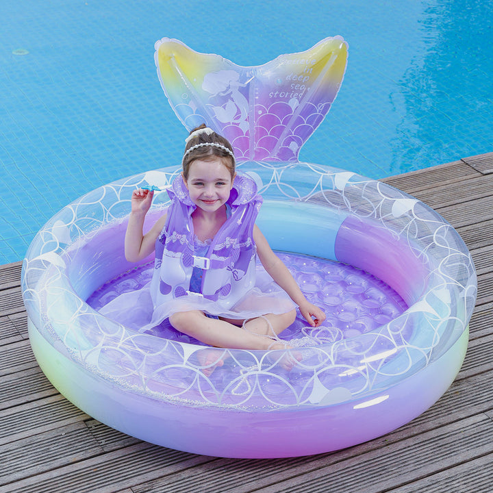 Mermaid-Themed Inflatable Pool Ring Stornfield