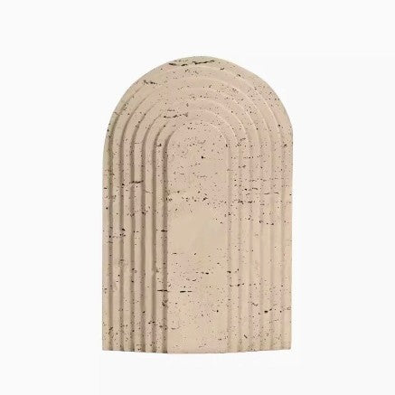 Abstract Concrete Rainbow Sculpture