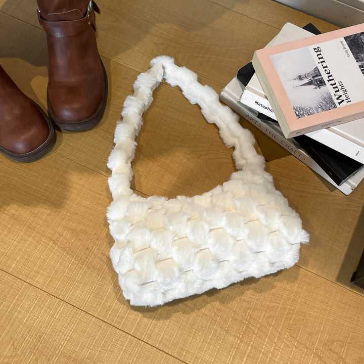 Cozy Textured Plush Handbag Stornfield