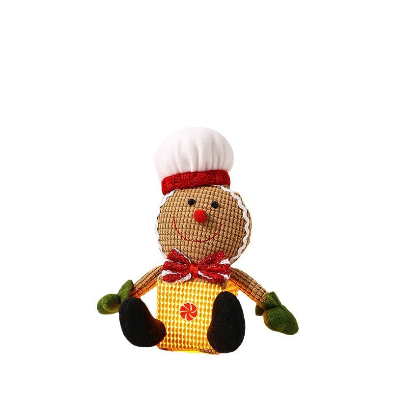 Cute Christmas gnome with LED light Stornfield