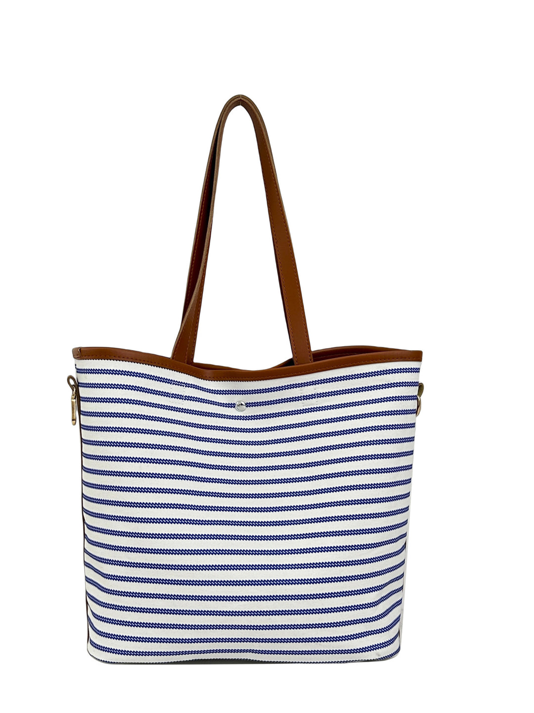 WoStriped Canvas Beach Tote Bag Stornfield