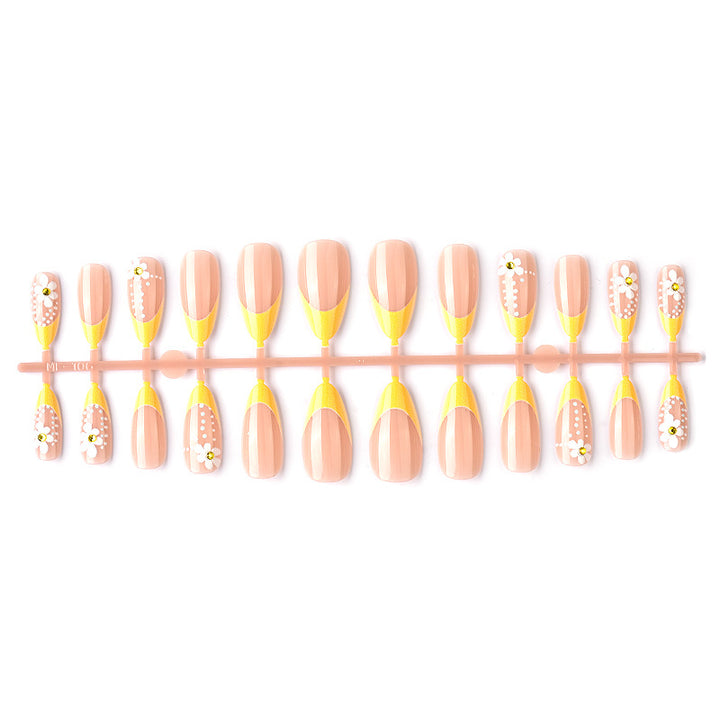 Artistic Floral Design Press-On Nail Art Set Stornfield