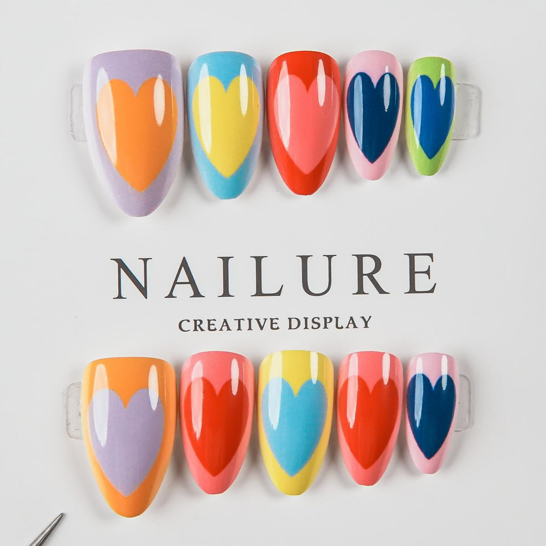 Creative Heart Design Press-On Nail Set