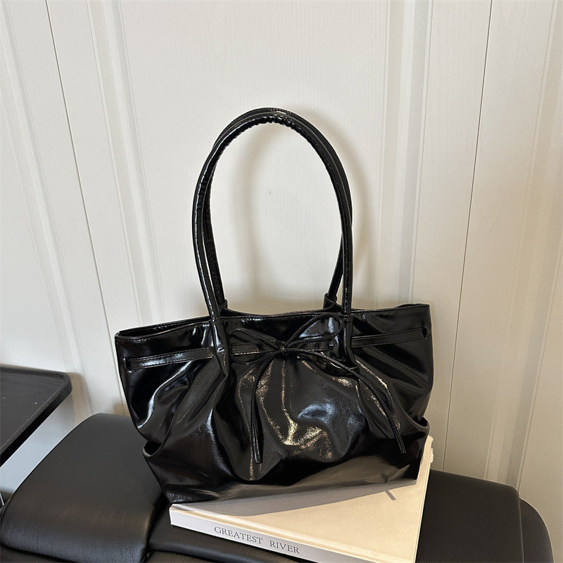 Stylish Patent Leather Tote Bag