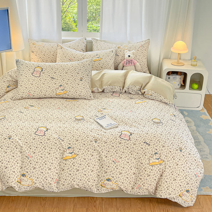 Floral Pattern Comforter Set