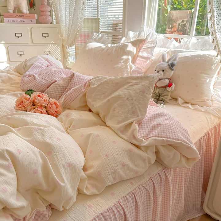 Soft Cotton Patchwork Quilt Set