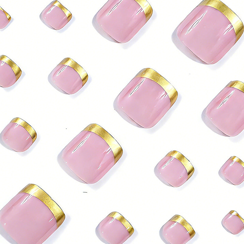 Elegant Gold Tipped Nail Art Stornfield