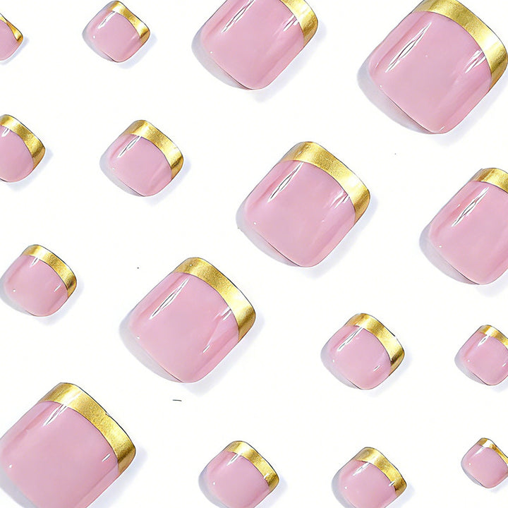 Elegant Gold Tipped Nail Art Stornfield