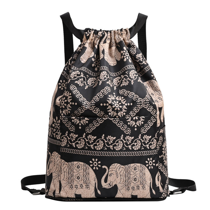 Drawstring Floral Print Backpack Stornfield