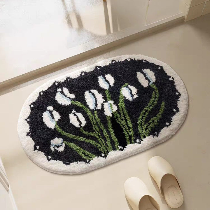 Floral Patterned Bath Mat Stornfield