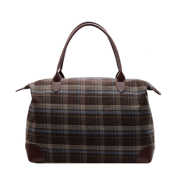 Plaid Structured Weekend Duffle Bag Stornfield