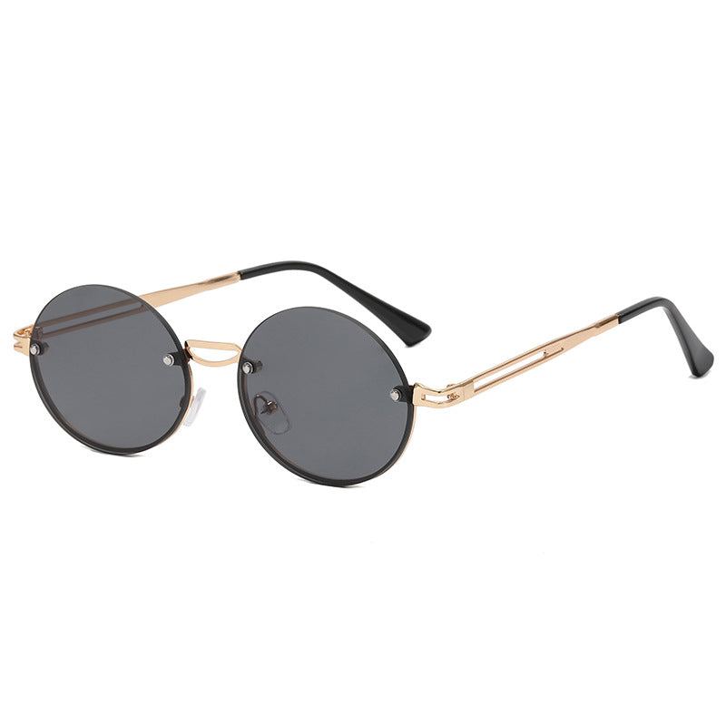 Women's round sunglasses with fine metal frame Stornfield