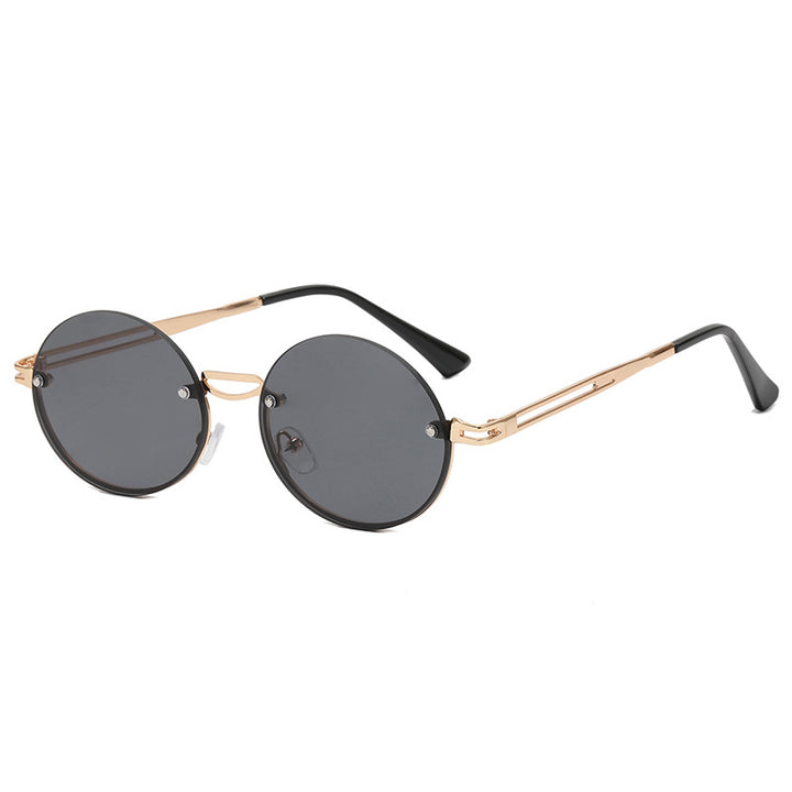 Women's round sunglasses with fine metal frame Stornfield