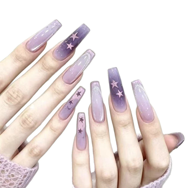 Celestial Themed Press-On Nail Enhancements Stornfield