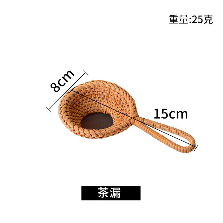 Women handcrafted tea basket with handle Stornfield
