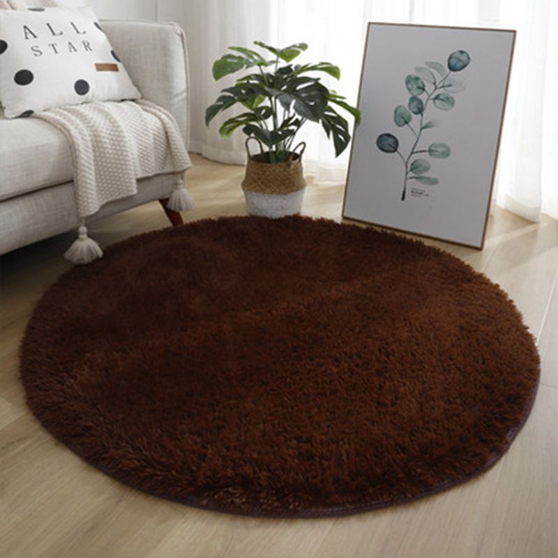 Plush Round Area Rug