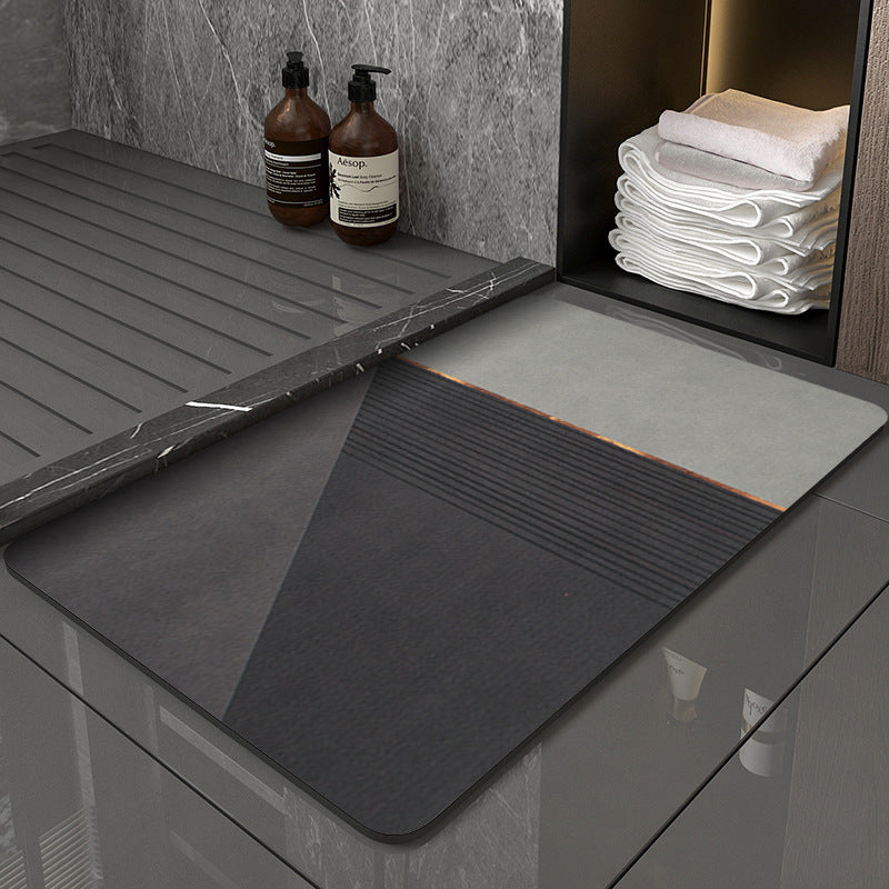 Modern Geometric Bath Mat Stornfield