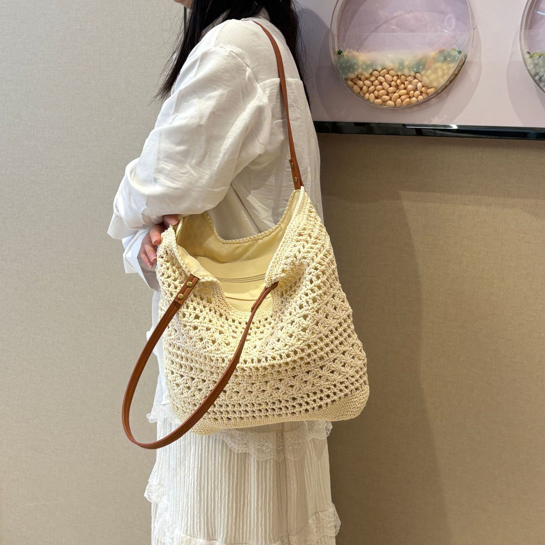 Handcrafted coarse mesh tote bag Stornfield