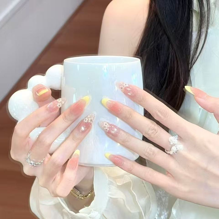 Elegant Decorative Acrylic Nail Extensions