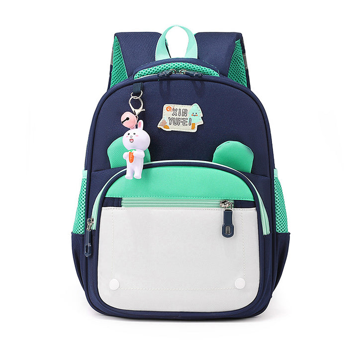 Cartoon-Themed Multi-Compartment School Backpack Stornfield