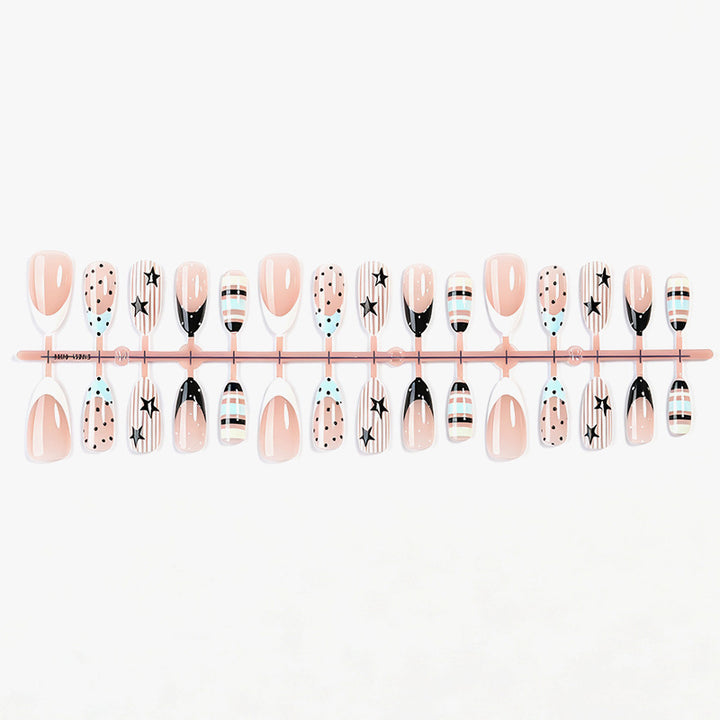 Artistic Gradient Press-On Nail Set Stornfield