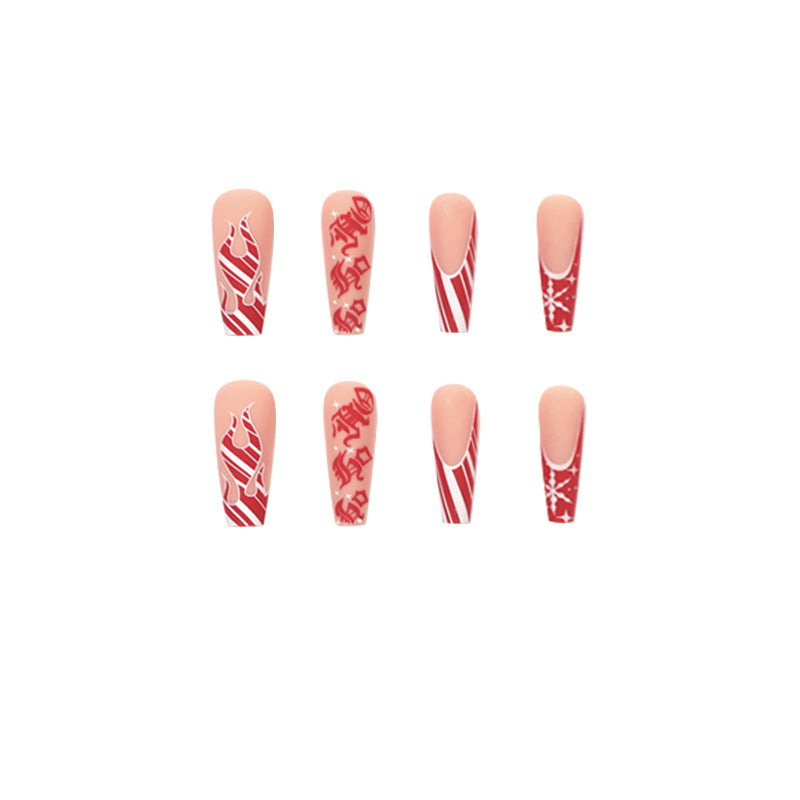 Artistic nail extensions in festive design Stornfield