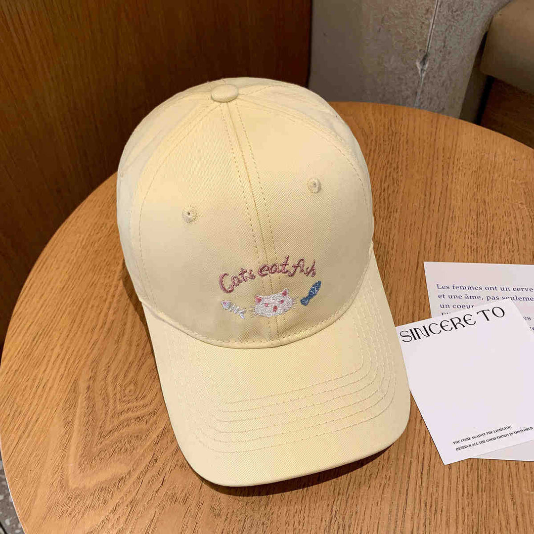Women's Embroidered Cat-Themed Baseball Cap Stornfield