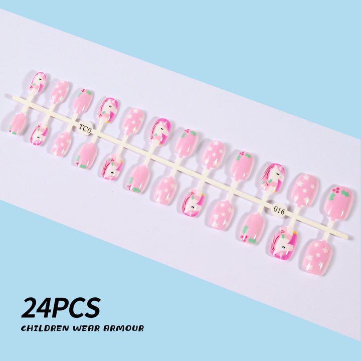 Children's Fun-Themed Press-On Nail Set Stornfield