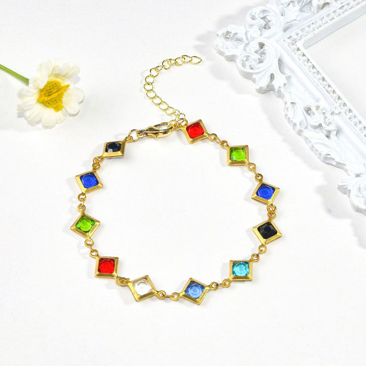 Colorful Gemstone Statement Bracelet Stornfield