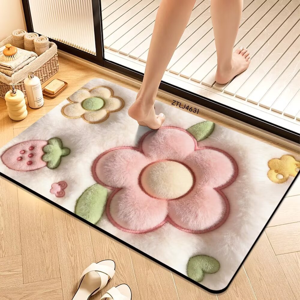 Plush Money-Themed Bath Mat Stornfield