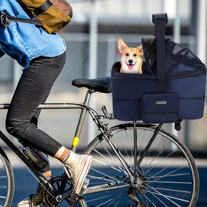 collapsible ventilated soft-sided pet carrier tote with reinforced base and detachable shoulder strap Stornfield