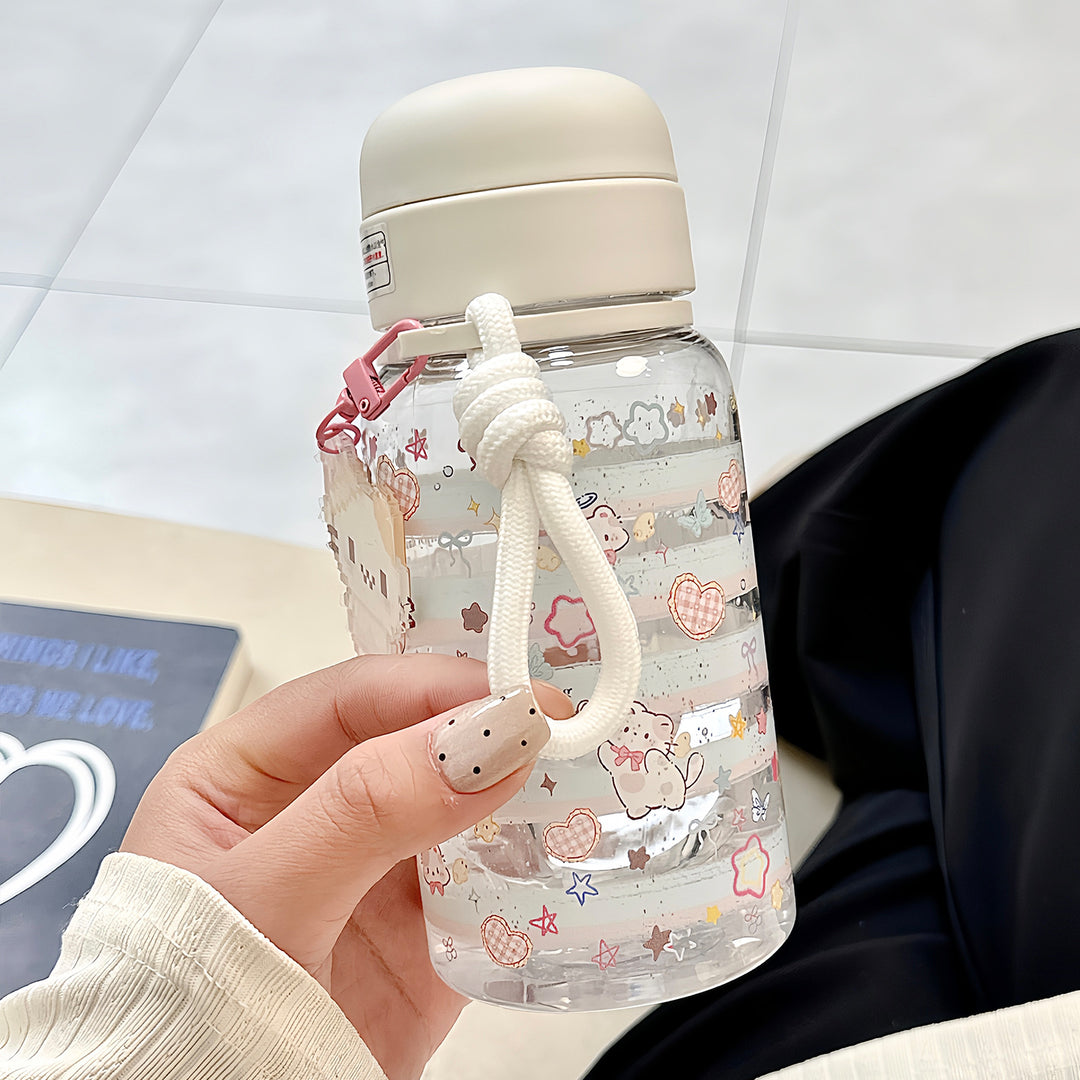 Ladies versatile drinking bottle with integrated keychain Stornfield