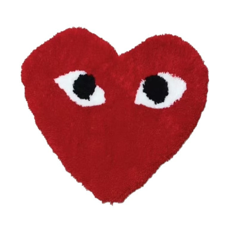 Heart-Shaped Decorative Plush Rug Stornfield