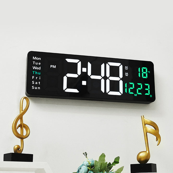 Digital wall clock with multifunctional LED display Stornfield
