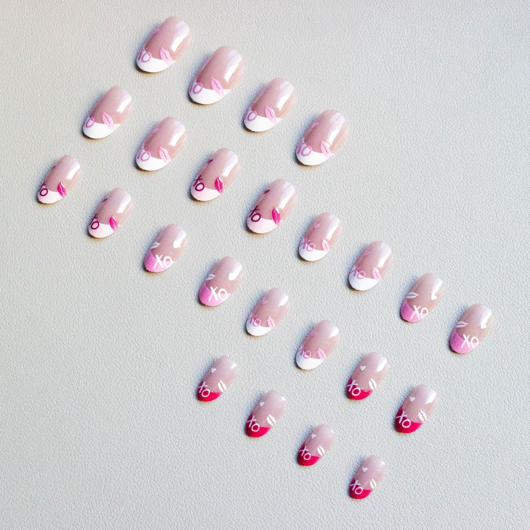Heart-Themed Gel Nail Art Set