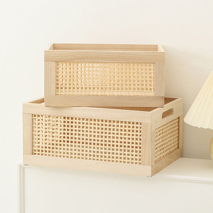 Artisan Handwoven Storage Crate Stornfield