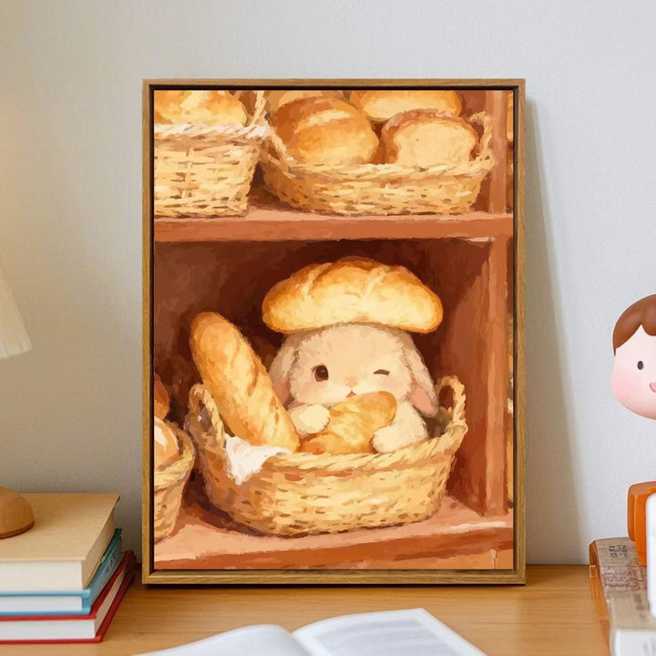 Cozy Cartoon Bunny Wall Art Stornfield