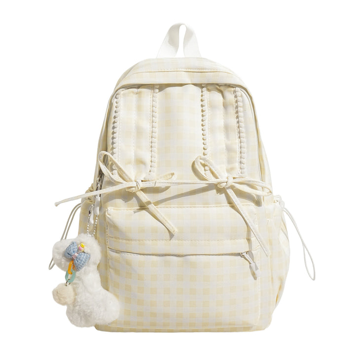 Charming Checked Pattern Backpack Stornfield